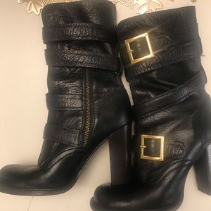 Tory Burch moto boots